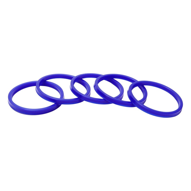 TUCKBOLD Universal Oil Seal UN Lip Seal Ring Rotary Shaft Seal 80x90x8mm High Pressure TPU Blue 5 Pcs - Image 1